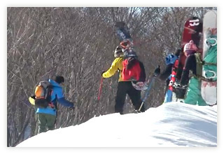 斑尾高原　バックカントリーツアー